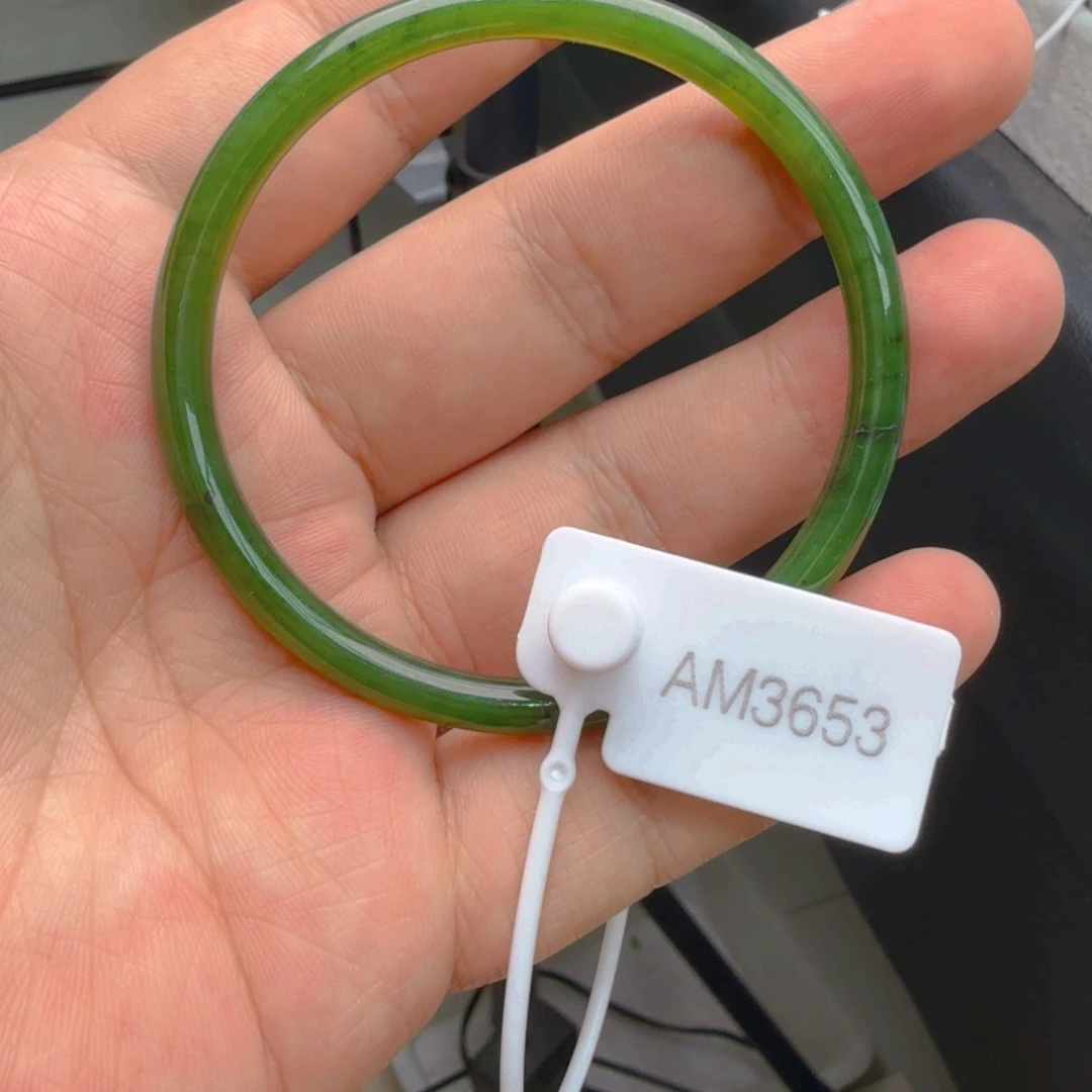 和田玉（碧玉）手镯未镶嵌58