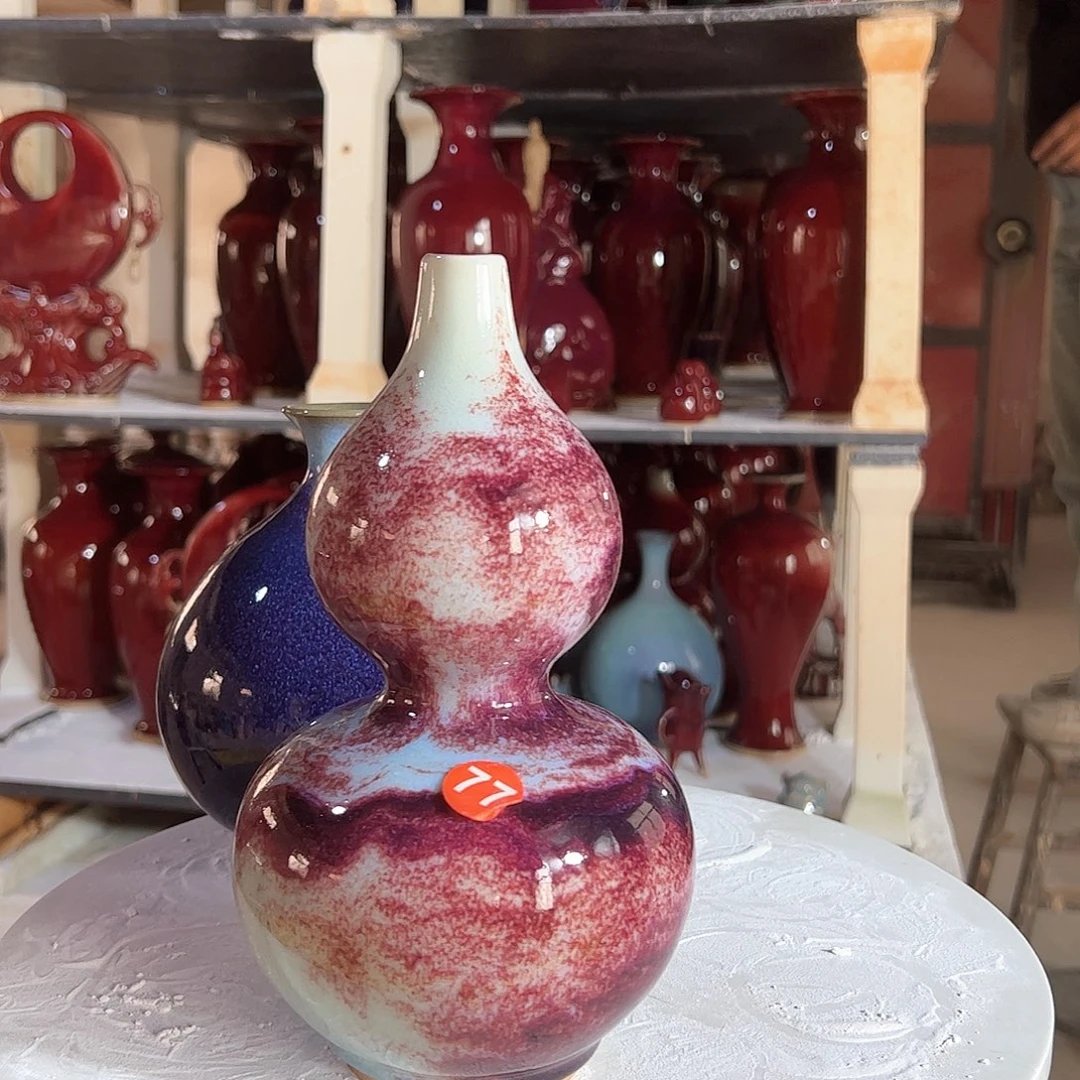 摆件郑家钧窑摆件微