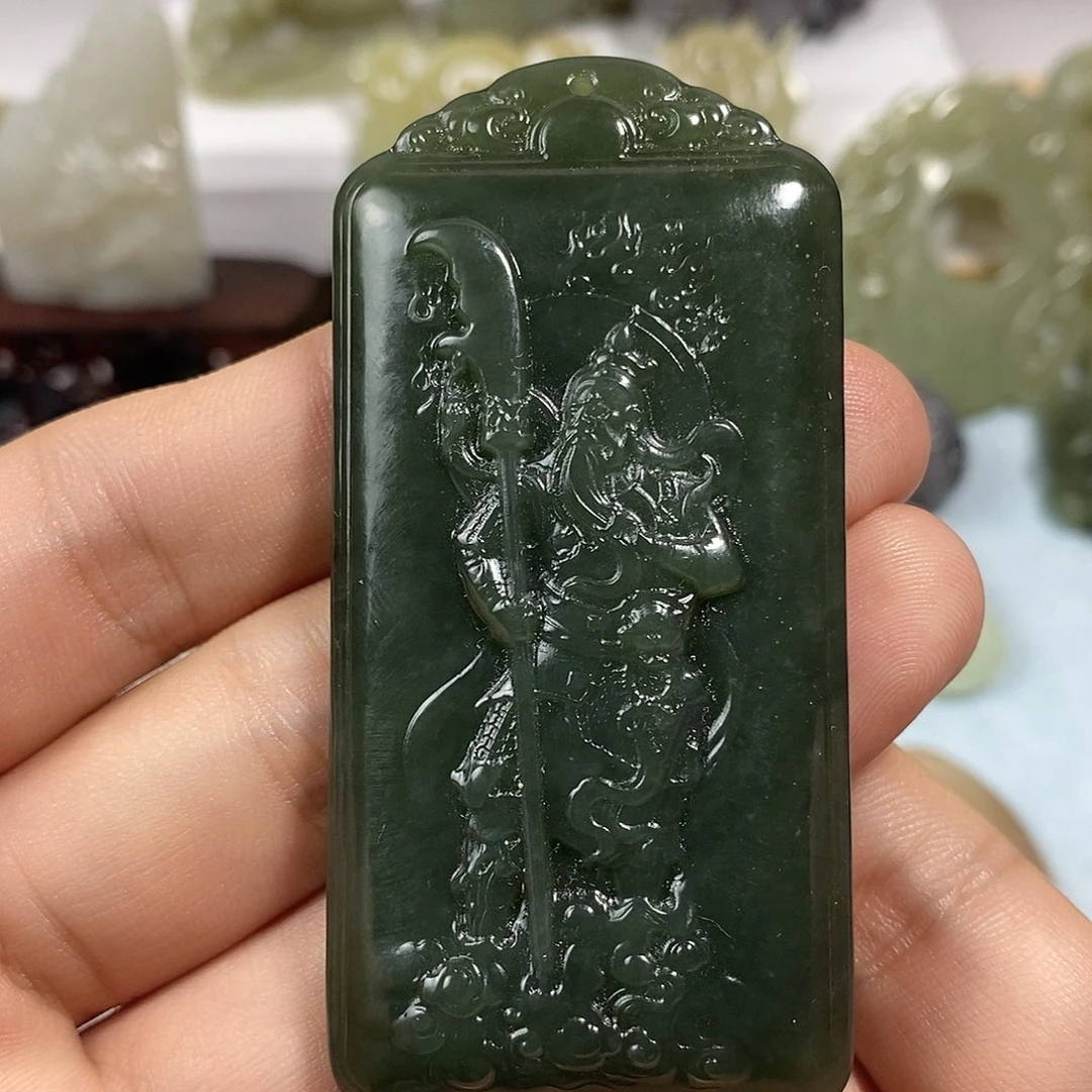 和田玉未镶嵌挂件