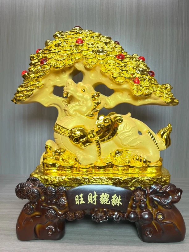 旺财貔貅桌面摆件大号金钱前台玄关摆设创意