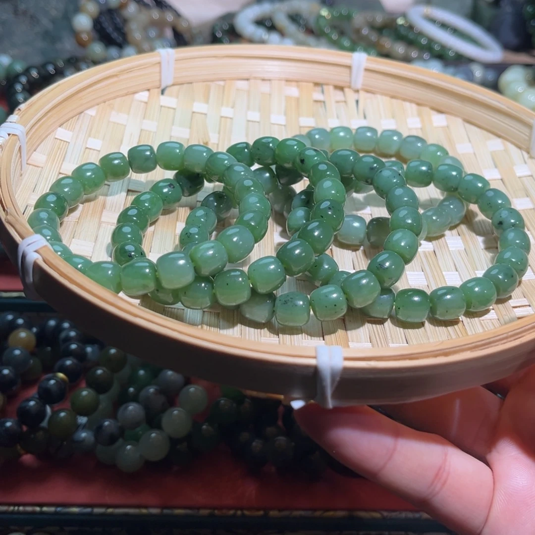 和田玉未镶嵌手链拍一发一