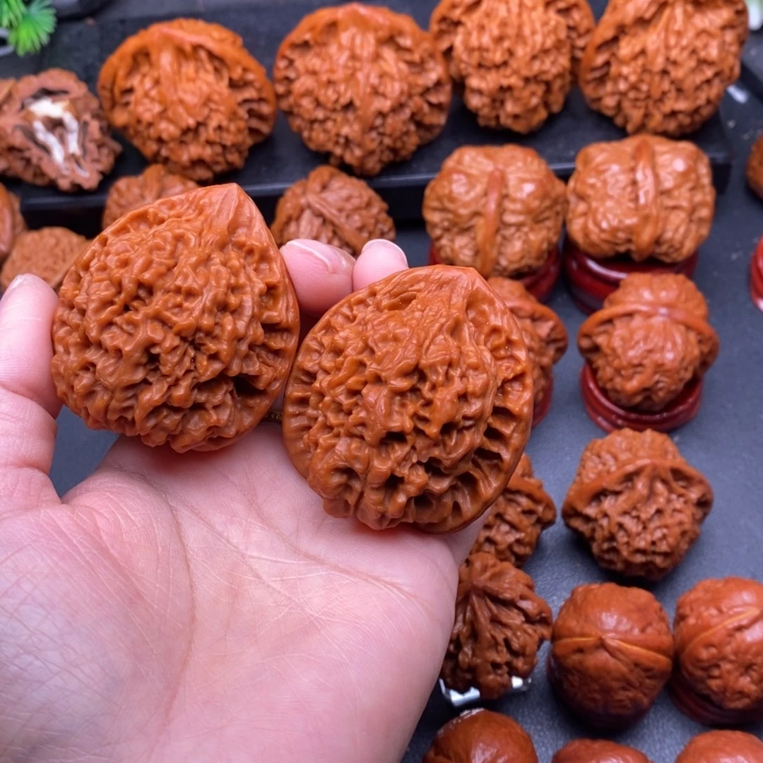 文玩核桃把件44官帽