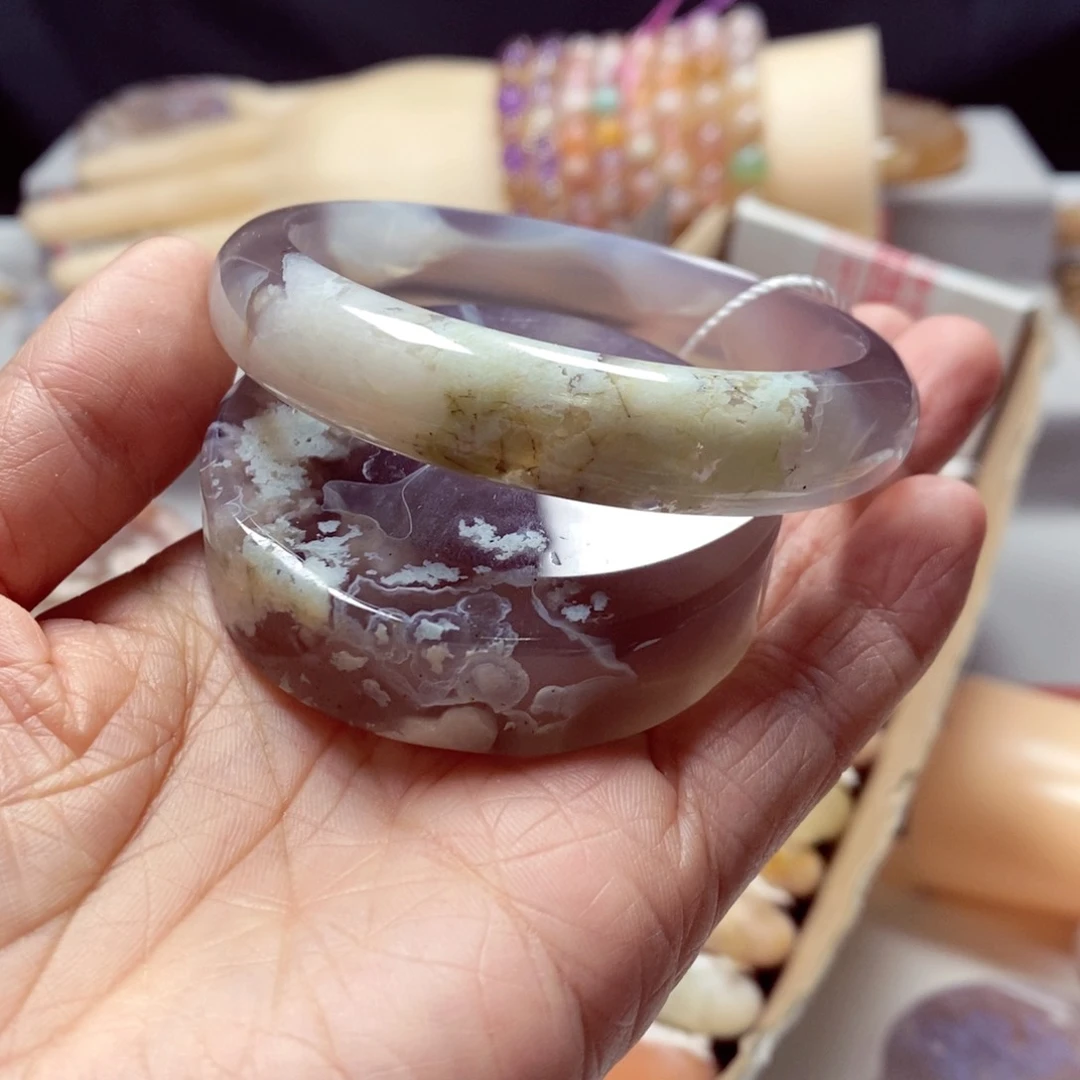 玛瑙/玉髓手镯未镶嵌苹**姐