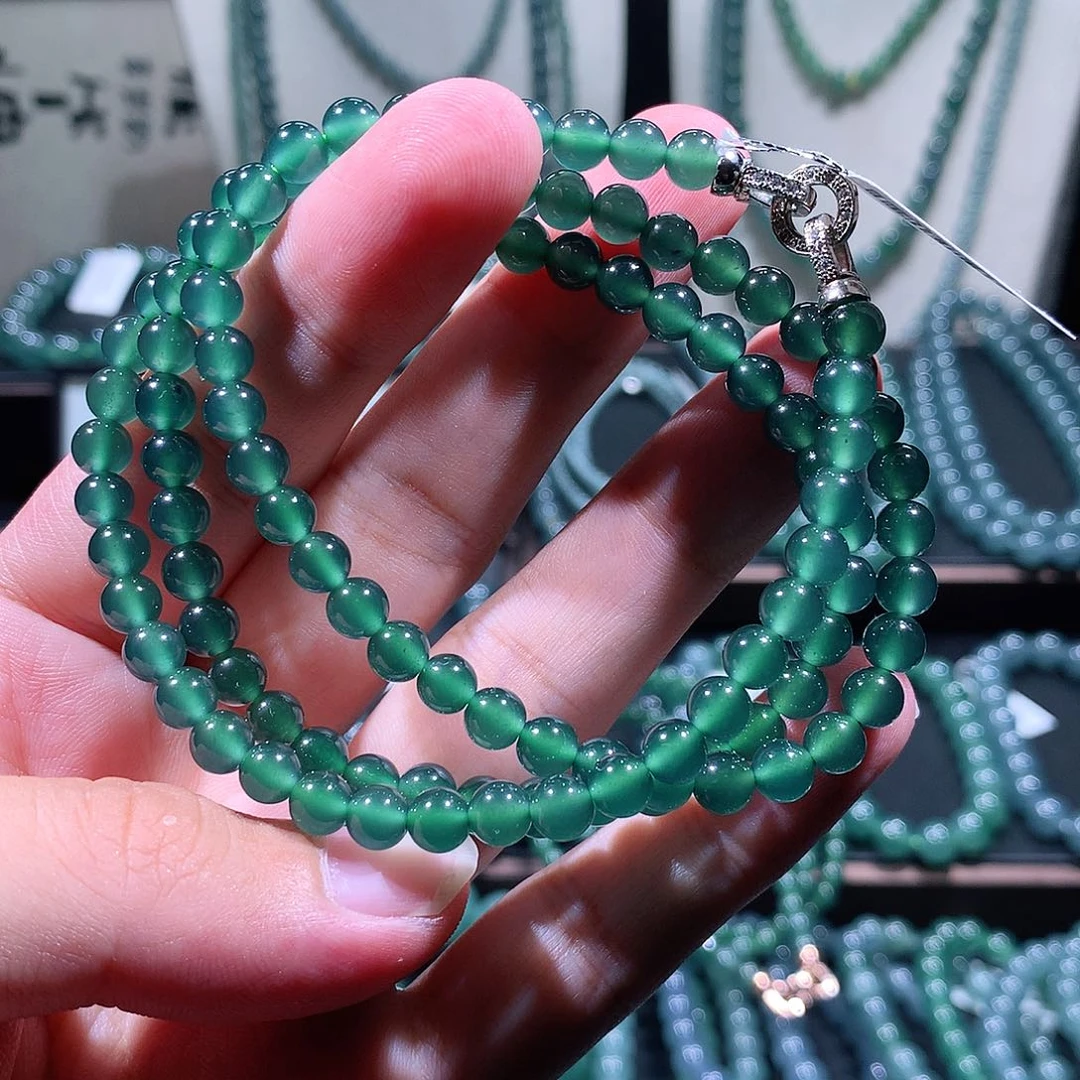 未镶嵌手链翡翠达*天然a货翡翠项链5.8