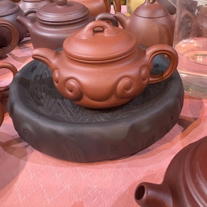 茶壶紫砂底槽青仿古如意150cc