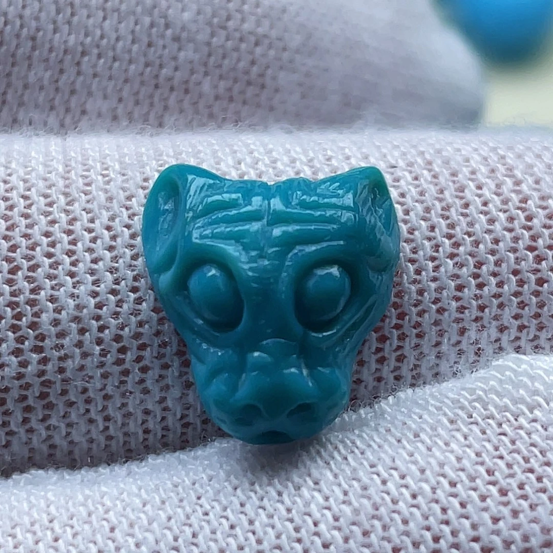 未镶嵌绿松石珠宝奇石卡11-12-5