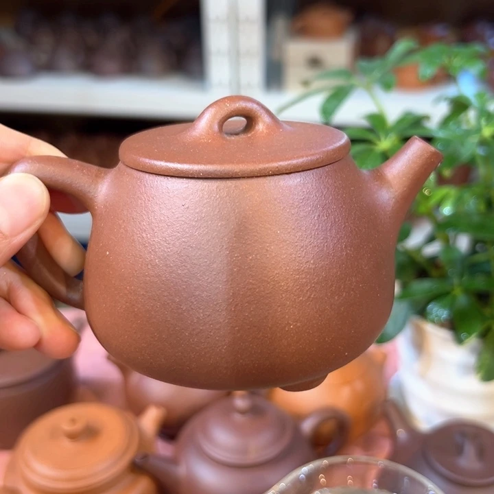 茶壶紫砂紫泥高瓢240c c
