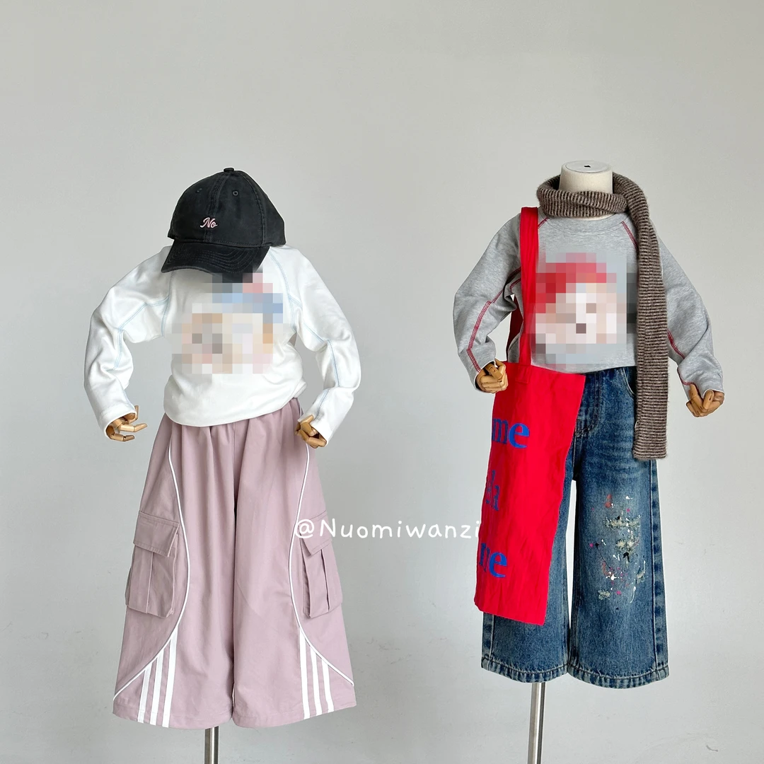 【萌宠小狗】三针五线软糯舒适印花内搭T恤（秋款）WZJ-25613