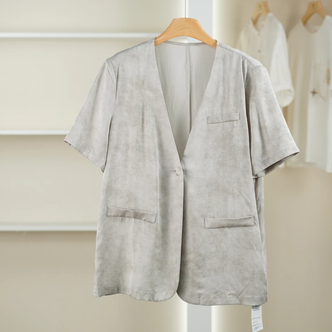 麦迪尚品【夕Y】50909347 夏季简约气质薄款西服外套品牌女装