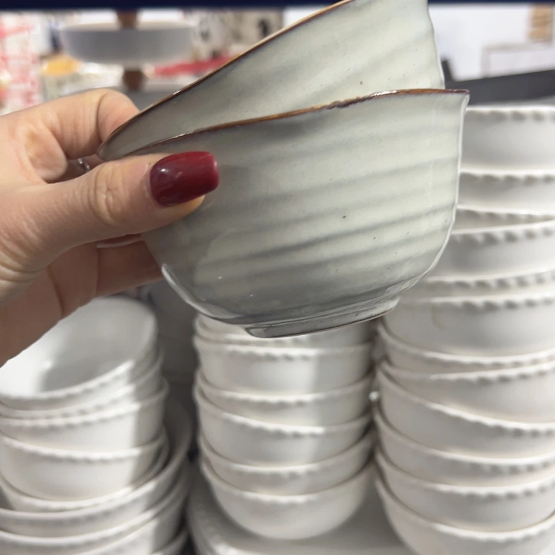 瓷白*儿格蕾米饭碗微瑕