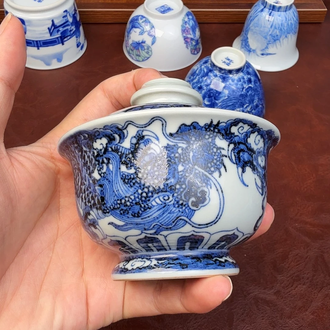周***学现代景德镇全手工全手绘陶瓷