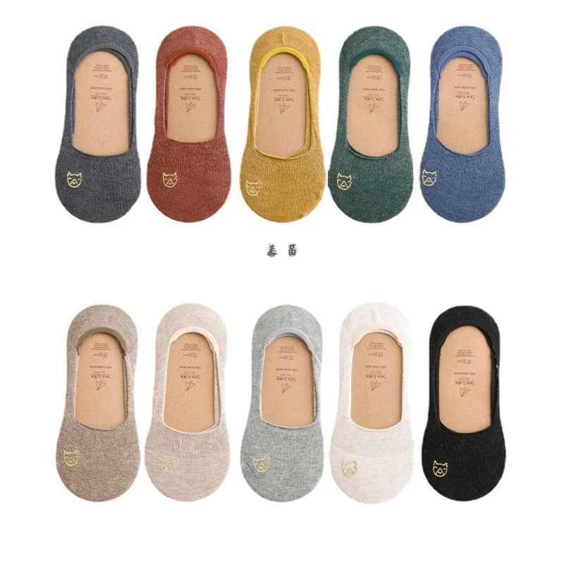 3双女夏季爆款船袜女去脚臭船袜不掉后跟ins潮低帮浅口隐形袜女
