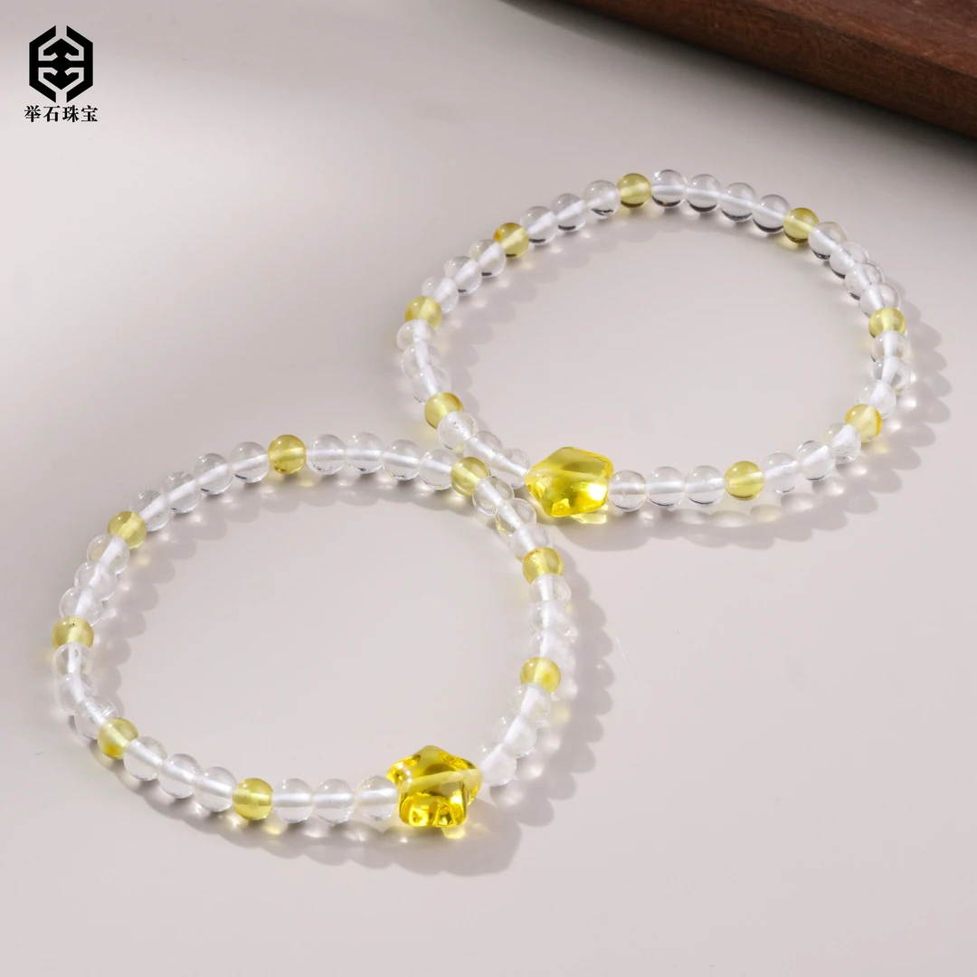 【举石珠宝】T0621-1195-6琥珀手串(一件/多样性发/约4.5mm）X