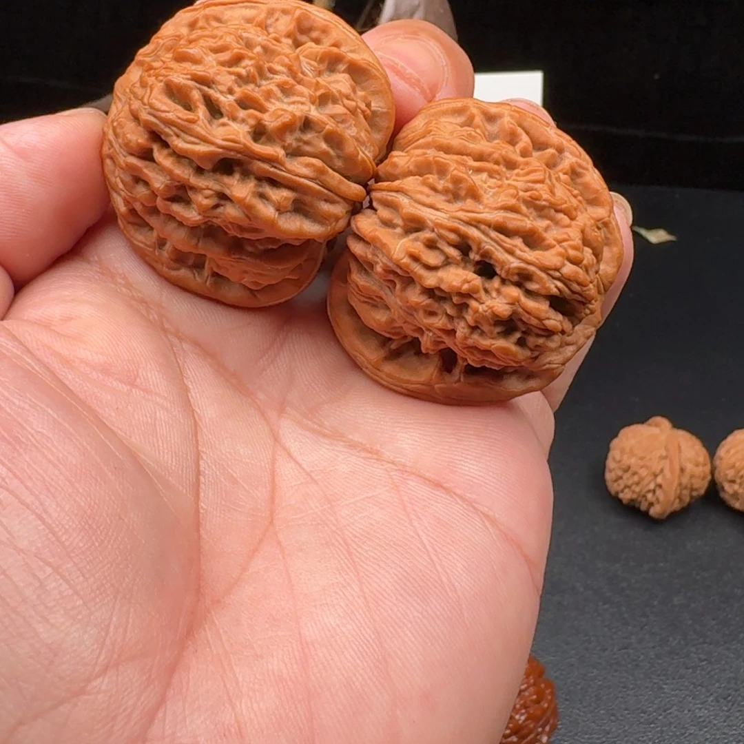 愿***丝把件文玩核桃正宗平谷一代四座楼41货头