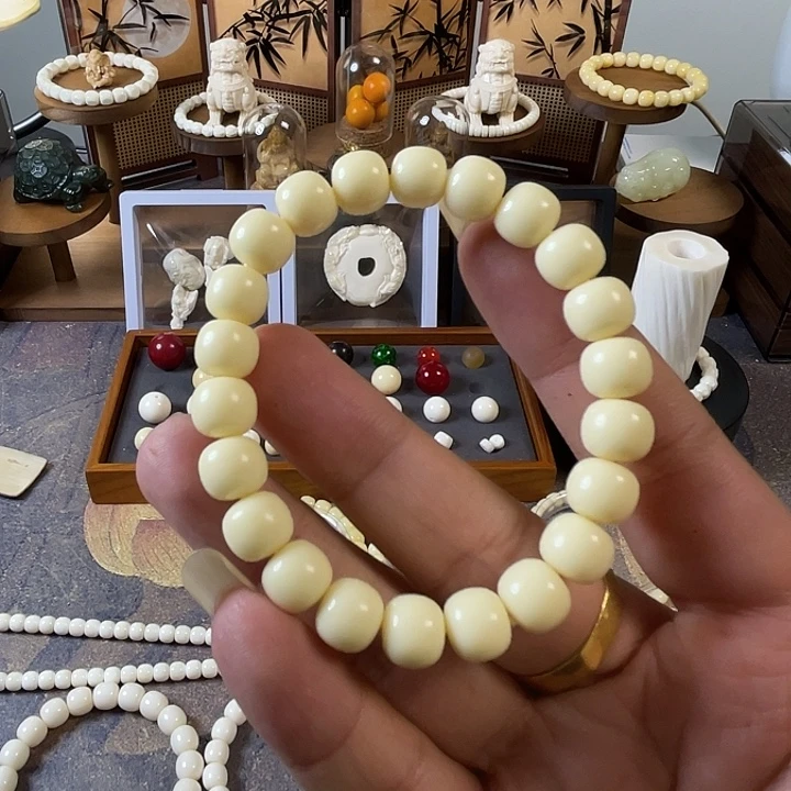 陶瓷黄香手串牙串964