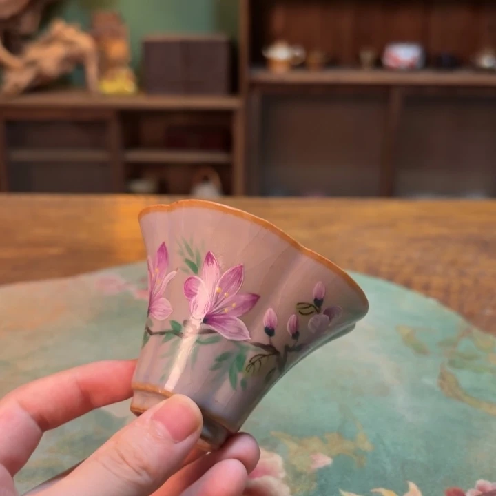 柴烧纯手工手绘陶瓷