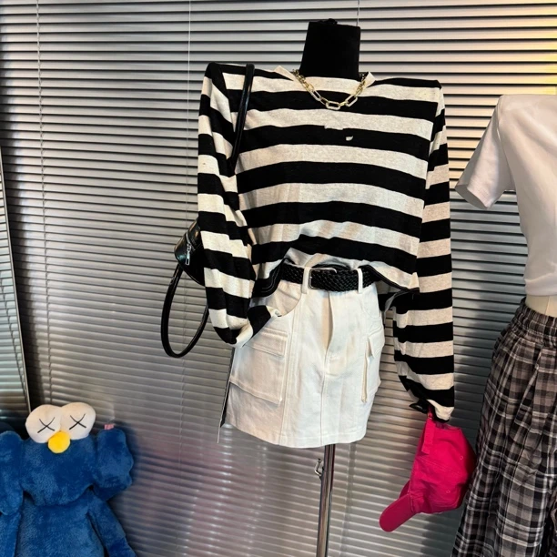 夏季新款白色工装裙