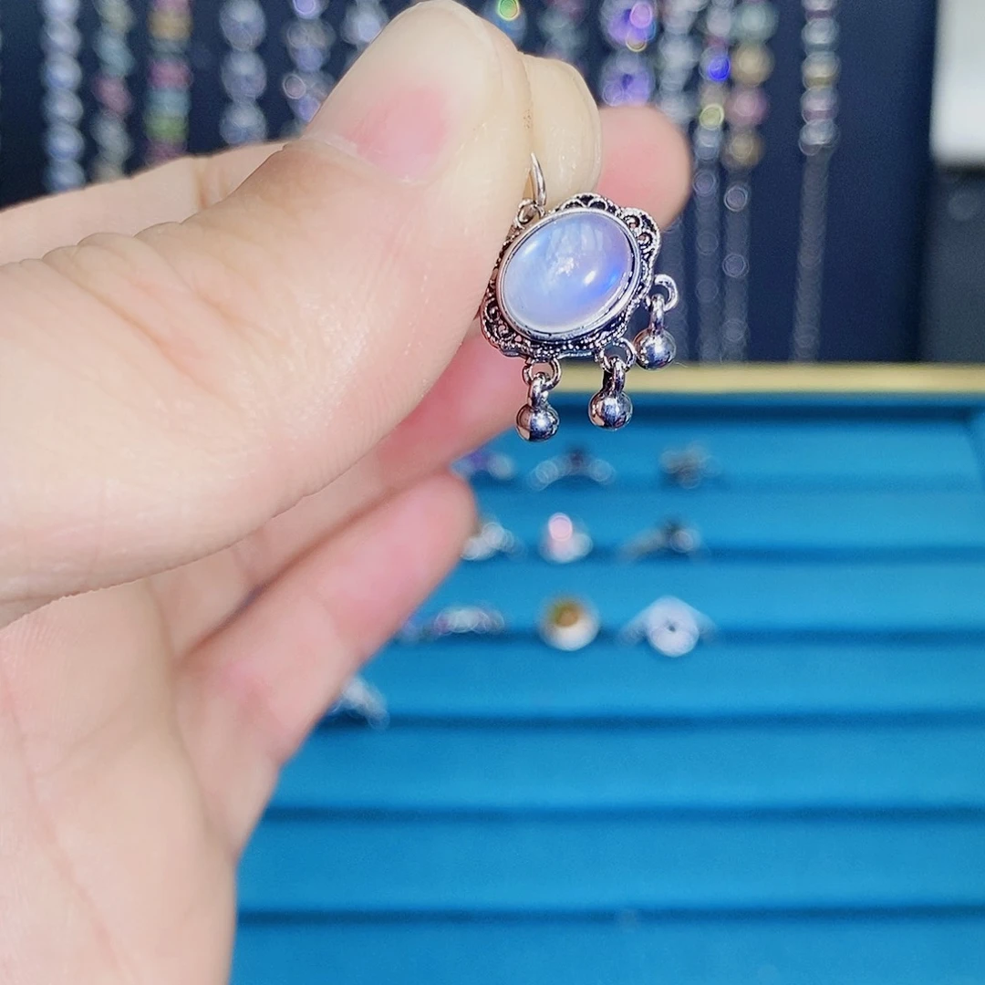 紫晶珠宝半成品银S925镶嵌