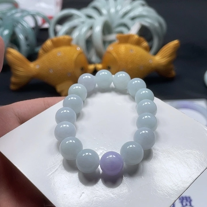 未镶嵌手链翡翠12×12手珠