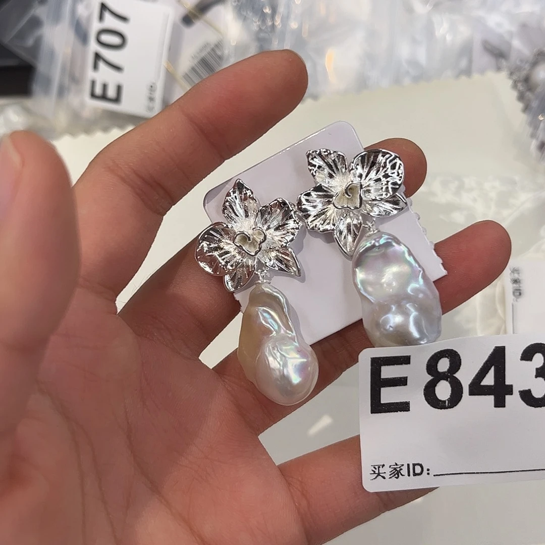 耳饰淡水珍珠合金