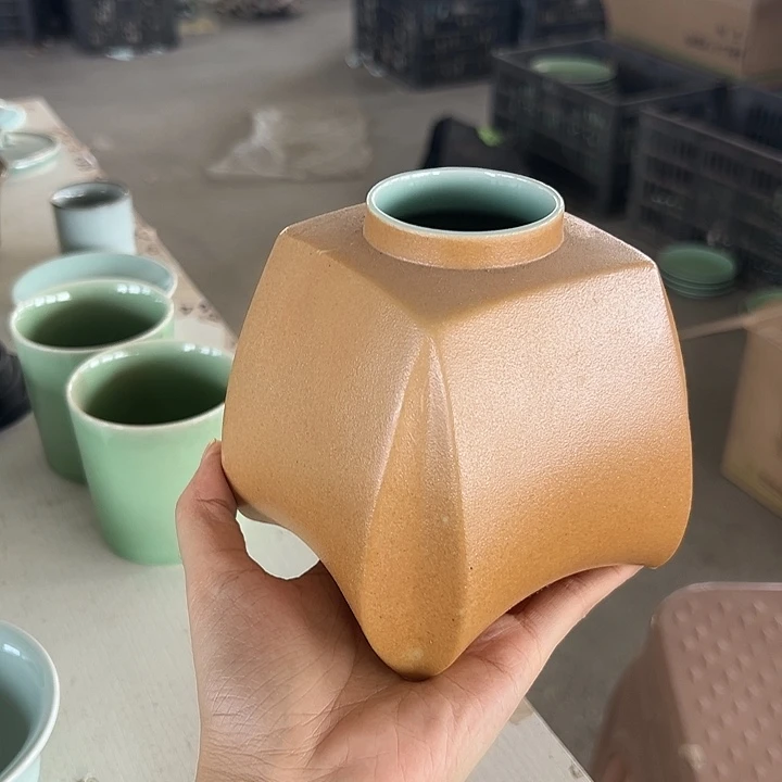 龙泉云间青瓷小米茶器