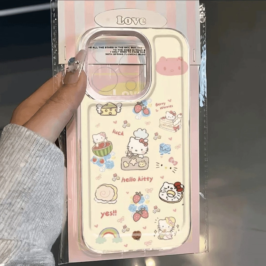 清爽KT猫适用苹果16PROMAX手机壳iPhone15软壳14卡通13趣味12新款