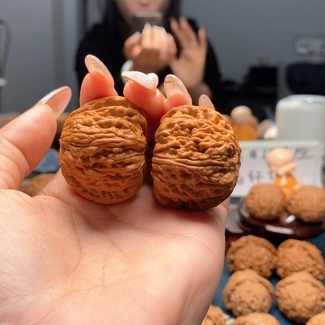 文玩核桃把件球白39