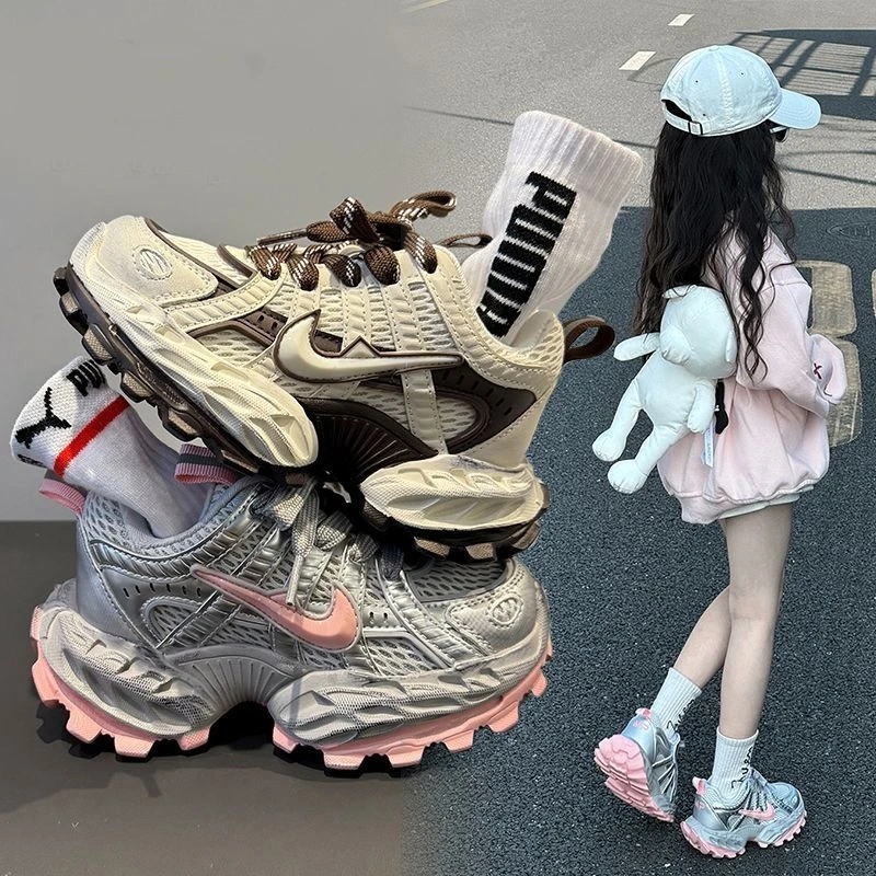 2025新款男女童坦克老爹鞋运动鞋中大童软底跑步鞋/S-072