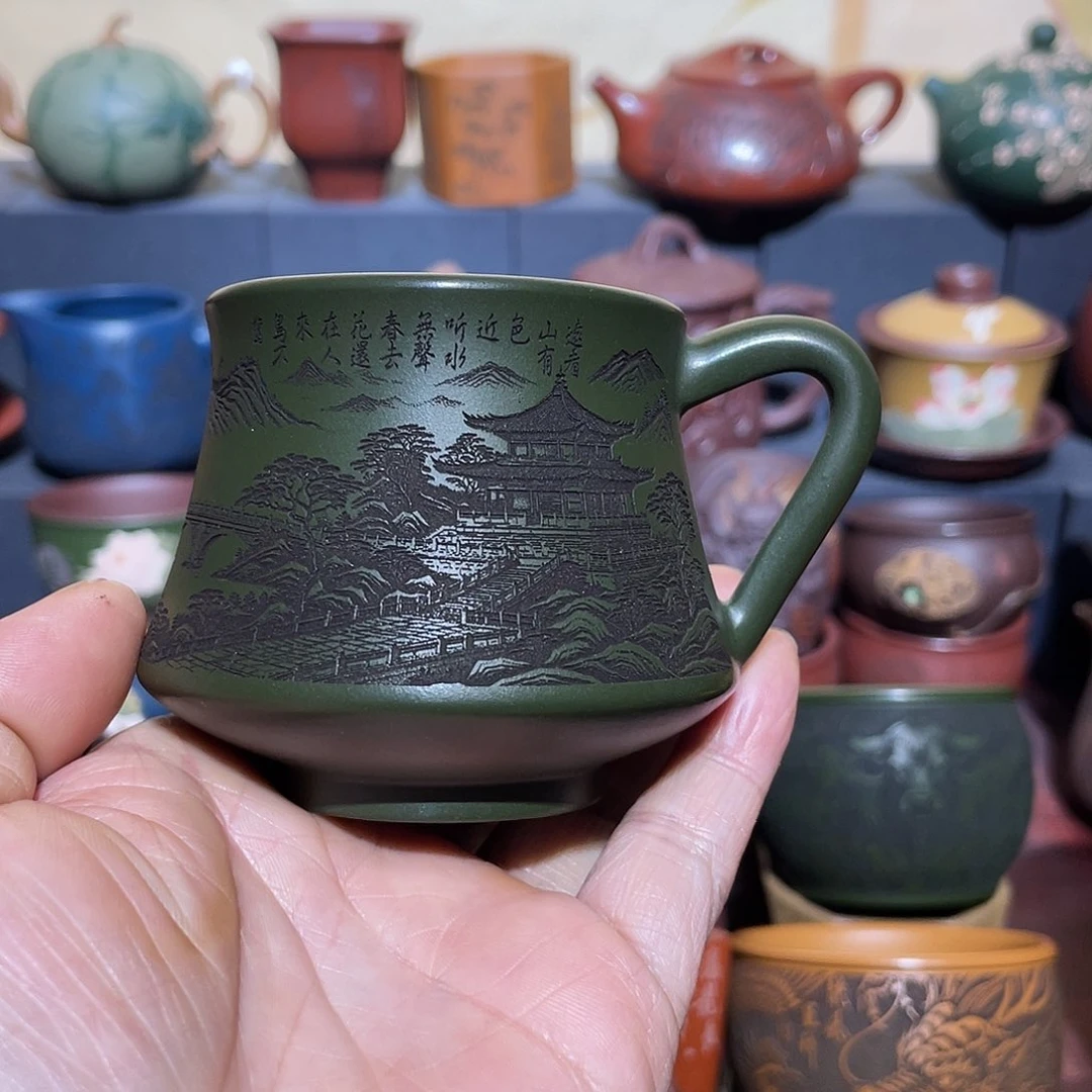 原矿紫砂手工主人杯