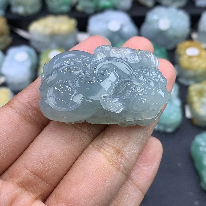 翡翠未镶嵌颈饰天然缅甸翡翠