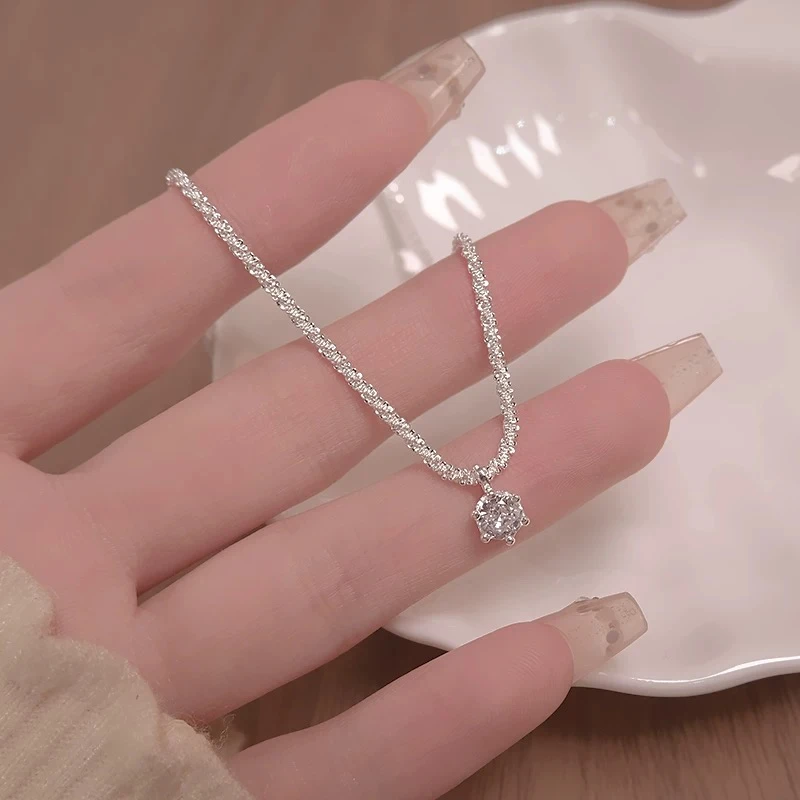 满天星项链女波光粼粼轻奢锁骨链R362