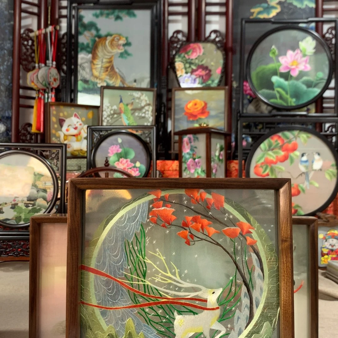 木苏绣精品推荐给你们