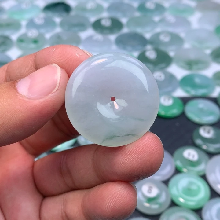 颈饰未镶嵌翡翠缅甸天然A货翡翠32.4-6.3