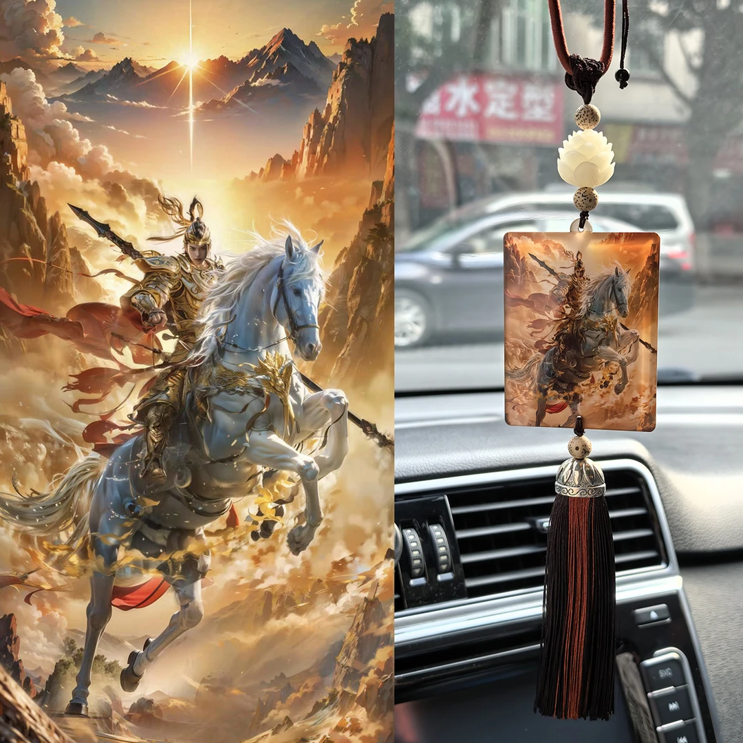 【梵云】带你回家车内饰品 王子王妃菩提莲花汽车挂件 DIY来图定制