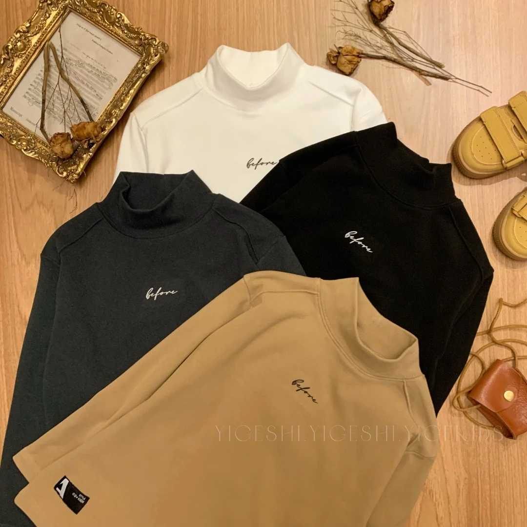 【年中清货】德绒发热长袖打底衫儿童百搭休闲时尚韩版YG4292