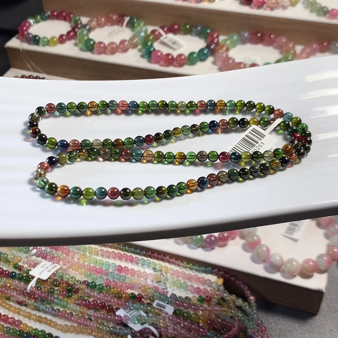 碧玺未镶嵌手链5.3mm