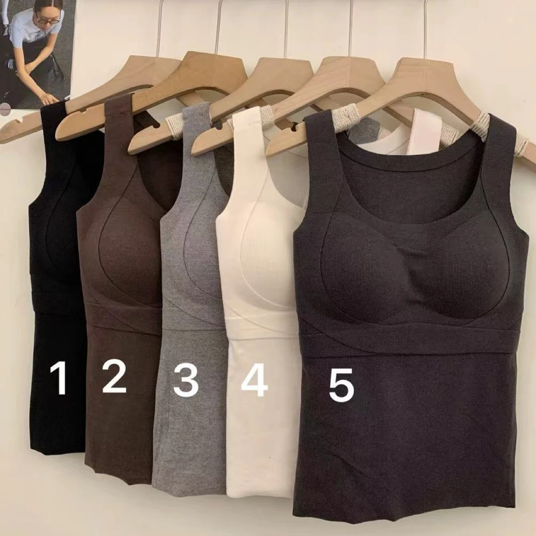 显瘦保暖吊带、亲肤百搭、显胸小、不跑杯、均码设计（90～140斤入）