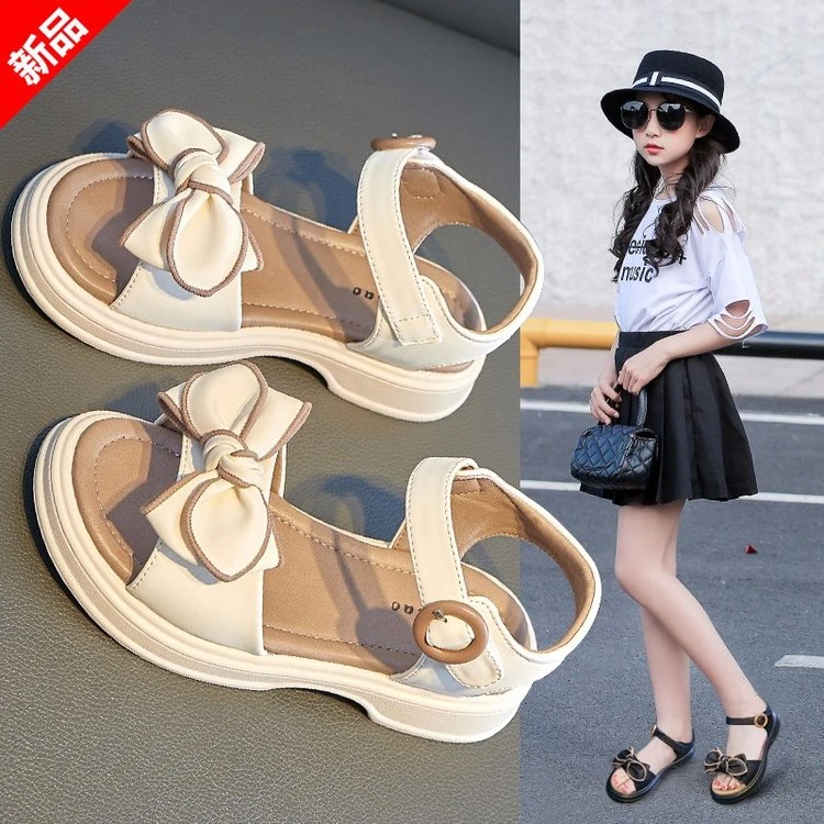 女童凉鞋夏款2025新款女孩夏季运动公主鞋洋气中大童软底女童鞋子