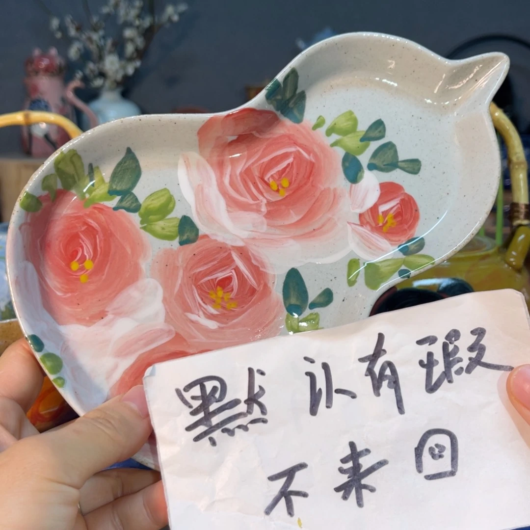 杯素浅陶瓷手工手绘