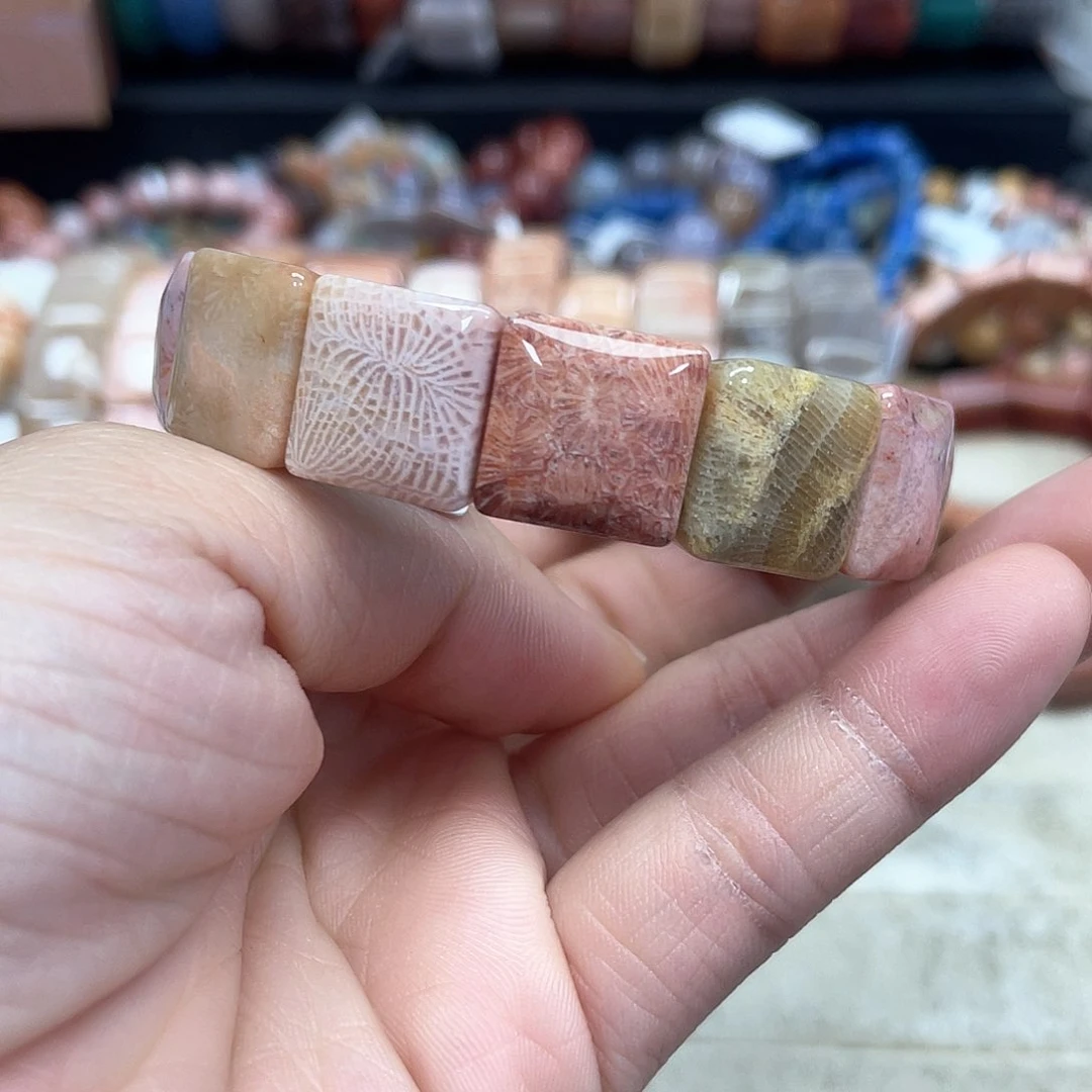 硅化珊瑚（珊瑚玉）手串未镶嵌819