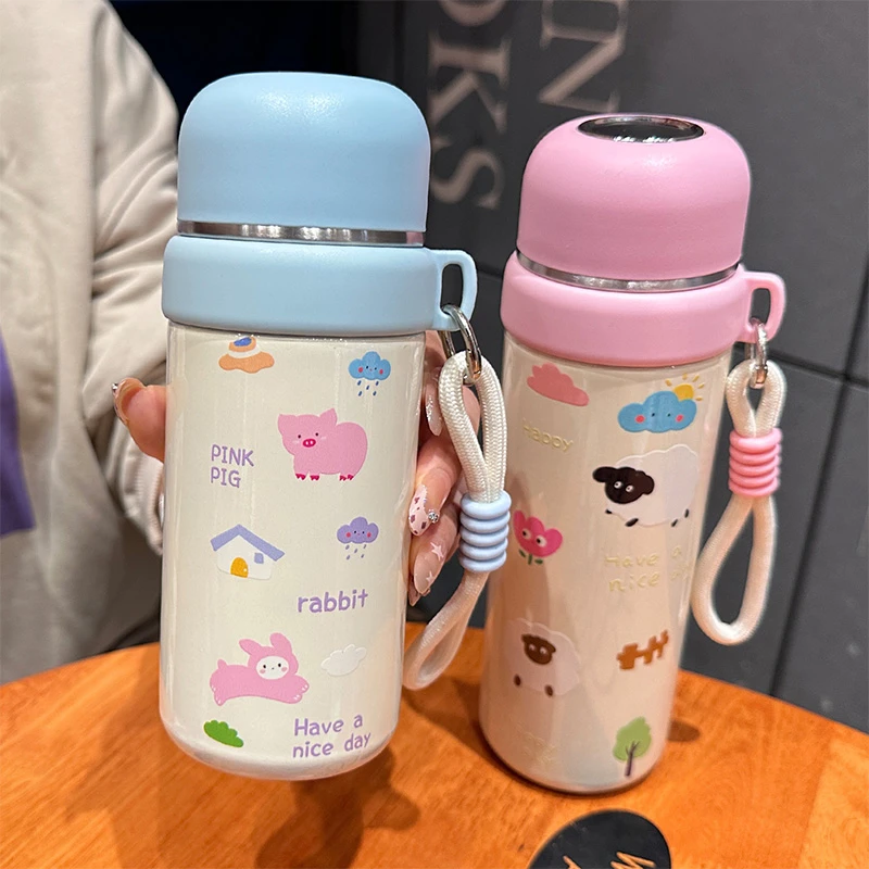 儿童专用保温杯12-15岁初中生带盖水杯男女孩小巧便携高颜值杯子