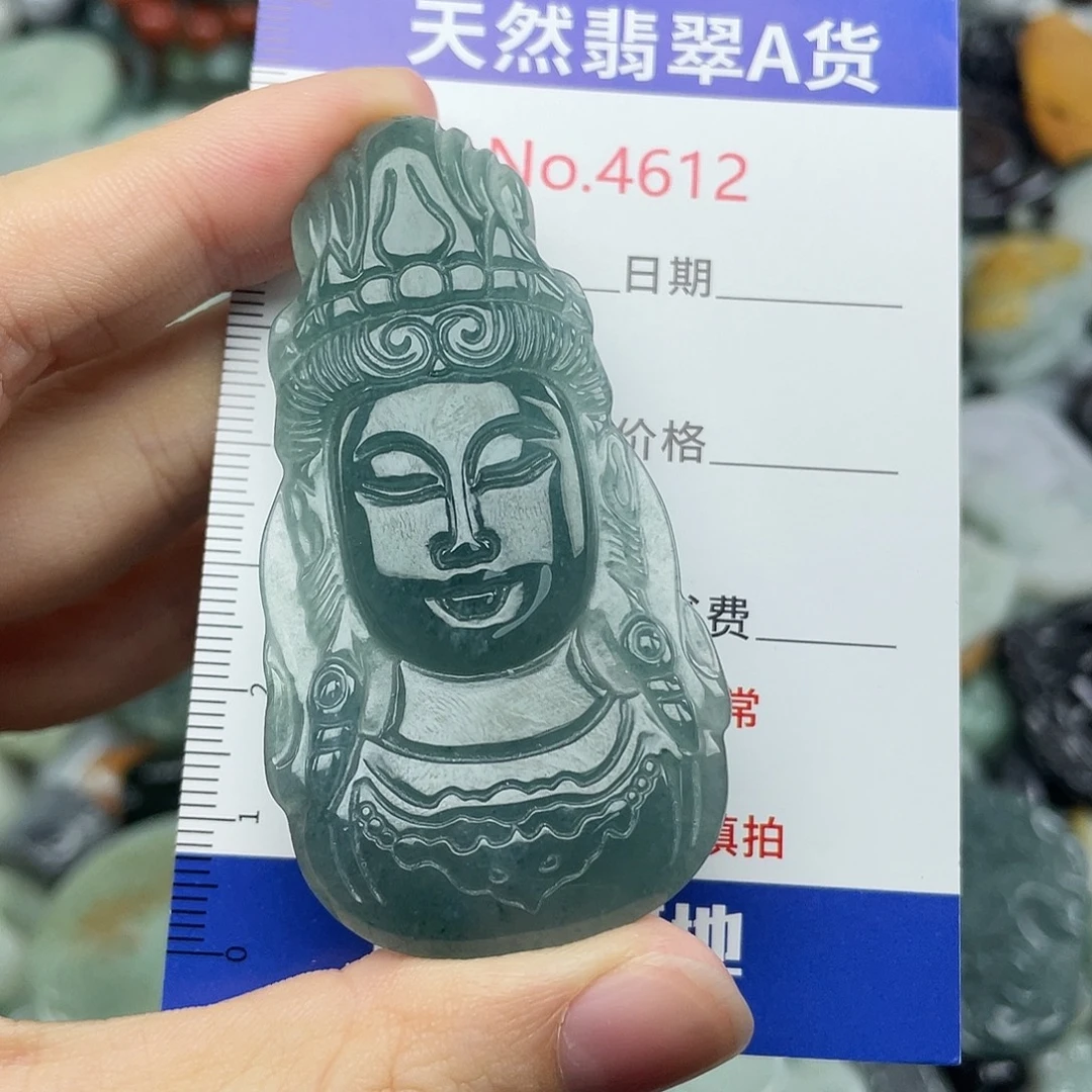 翡翠未镶嵌挂件4612