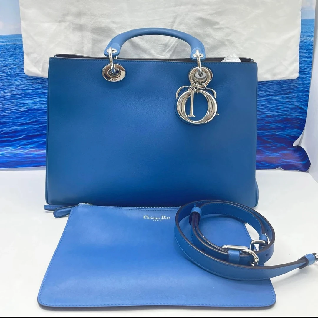 95新 DIOR/迪奥 Dior蓝色手提包 26060025-01