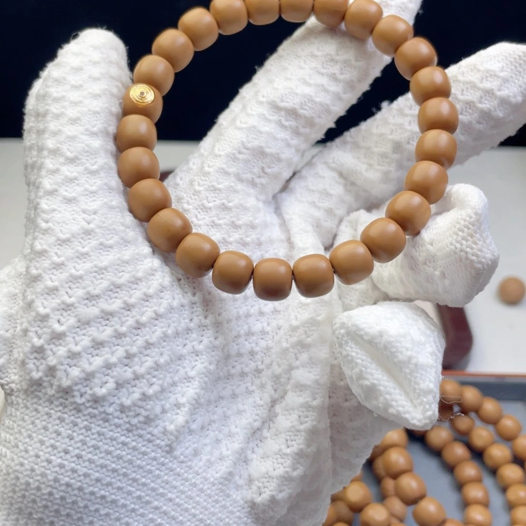 猴头核桃手串1号哑光老型9+金标微瑕38.8