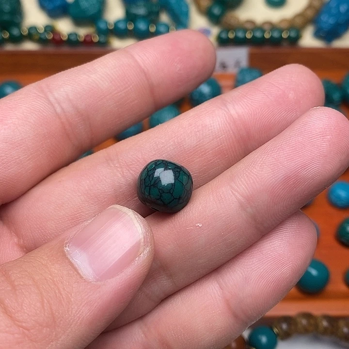 菩提籽类老油绿网花12.3尺寸