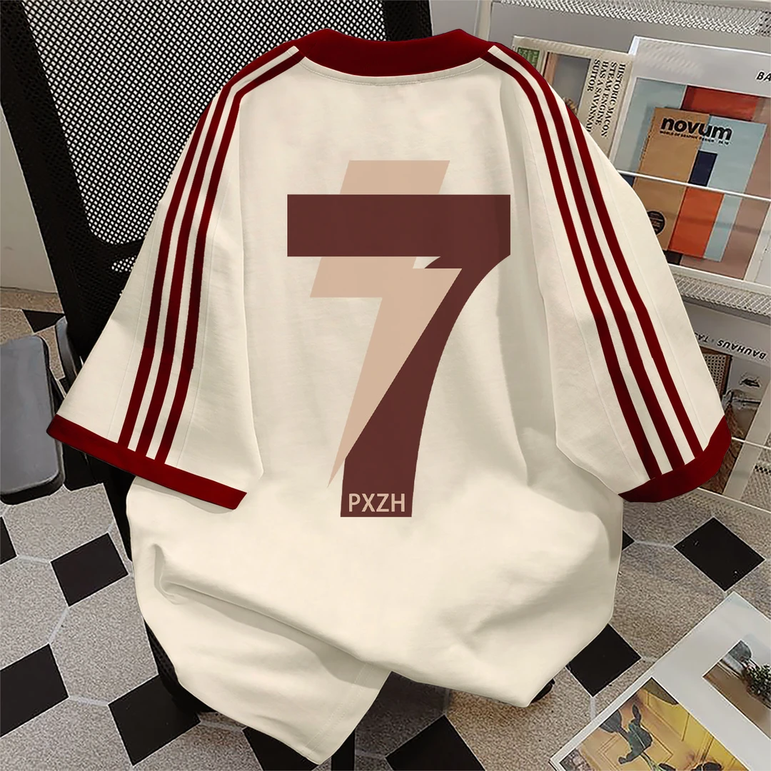 100%纯棉甜美清新圆领短袖t恤男女夏季爆款通勤街头学生情侣上衣