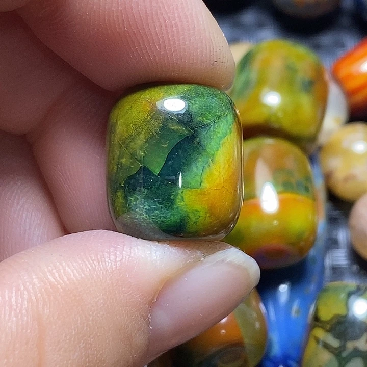 画***画玛瑙/玉髓未镶嵌颈饰