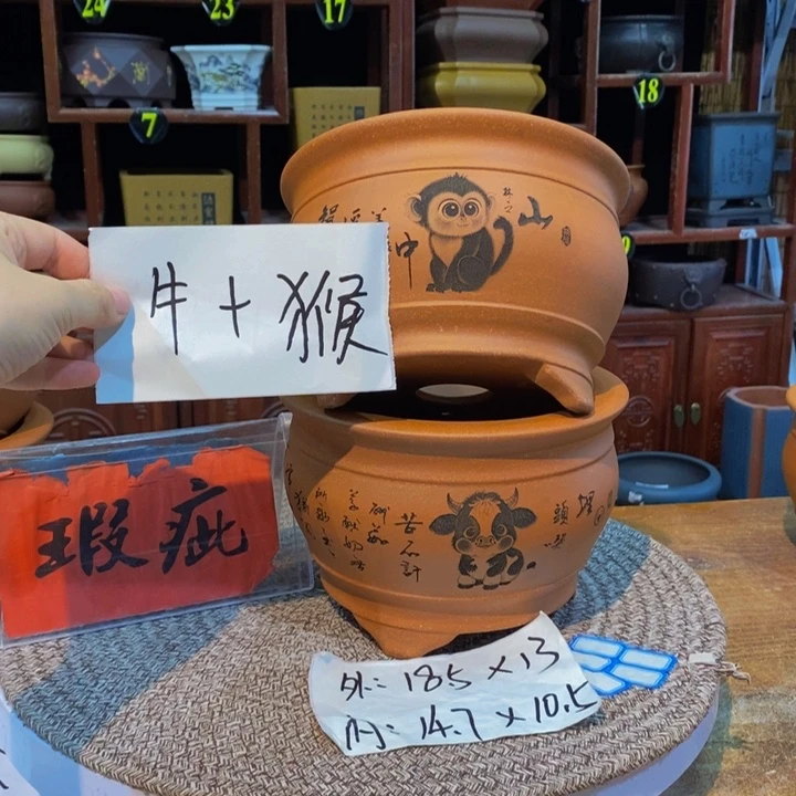 紫砂花盆紫砂花盆