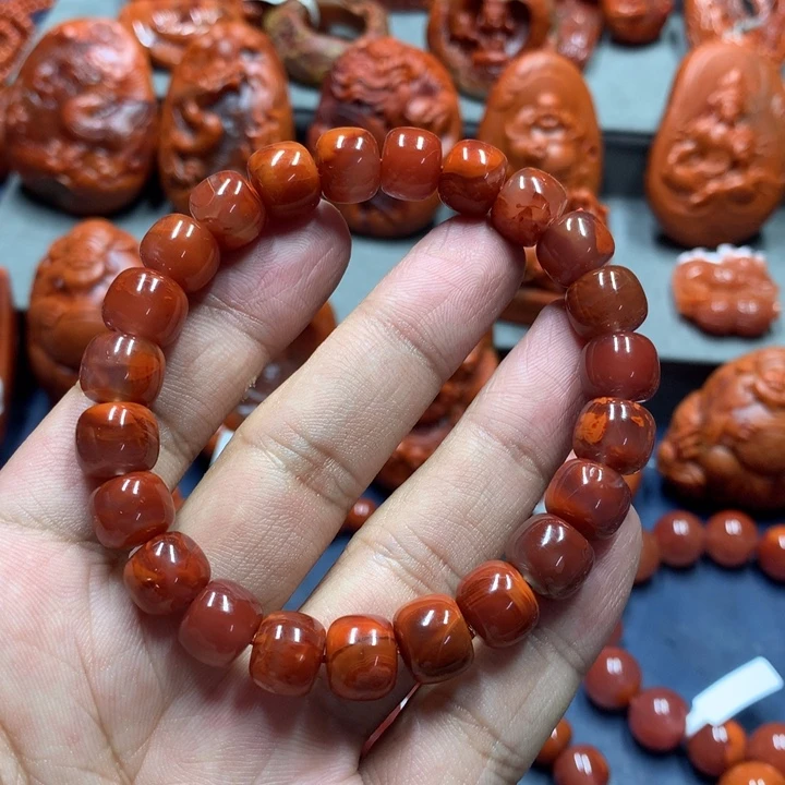 手串未镶嵌南红玛瑙10mm+