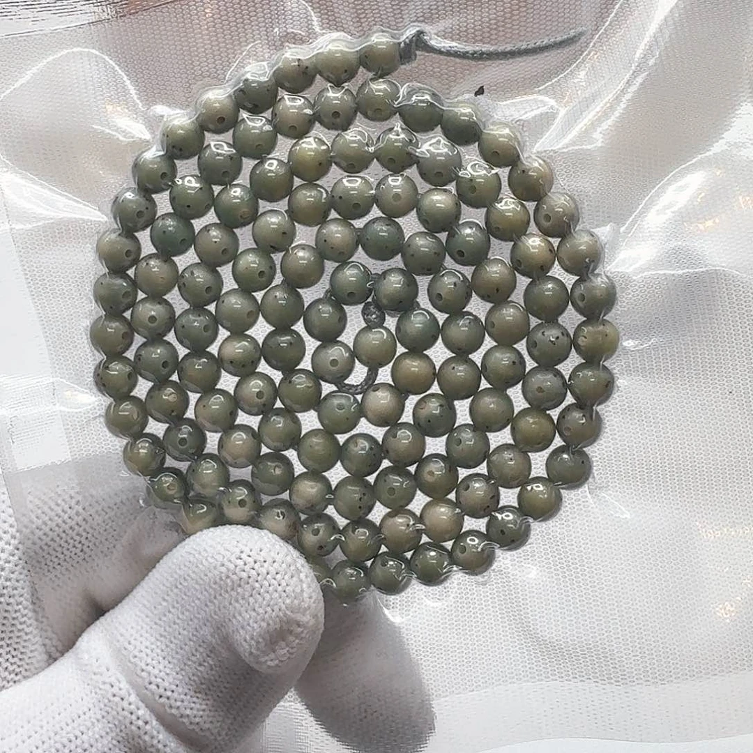 星月菩提吊坠8梵天糯冰绿幽灵通体龙蛋6左右圆108